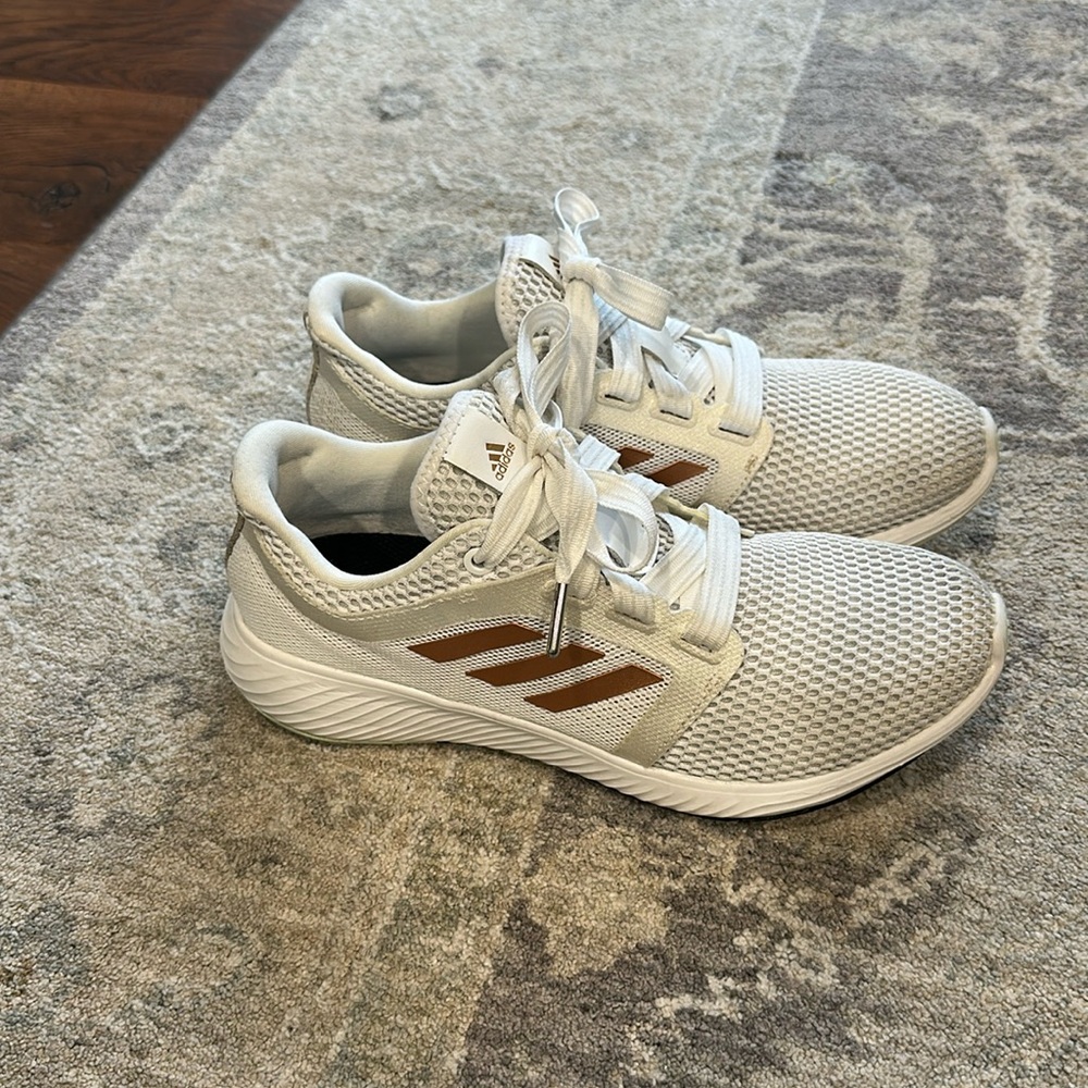 Adidas Womens Edge Lux 3 White Running Sneakers